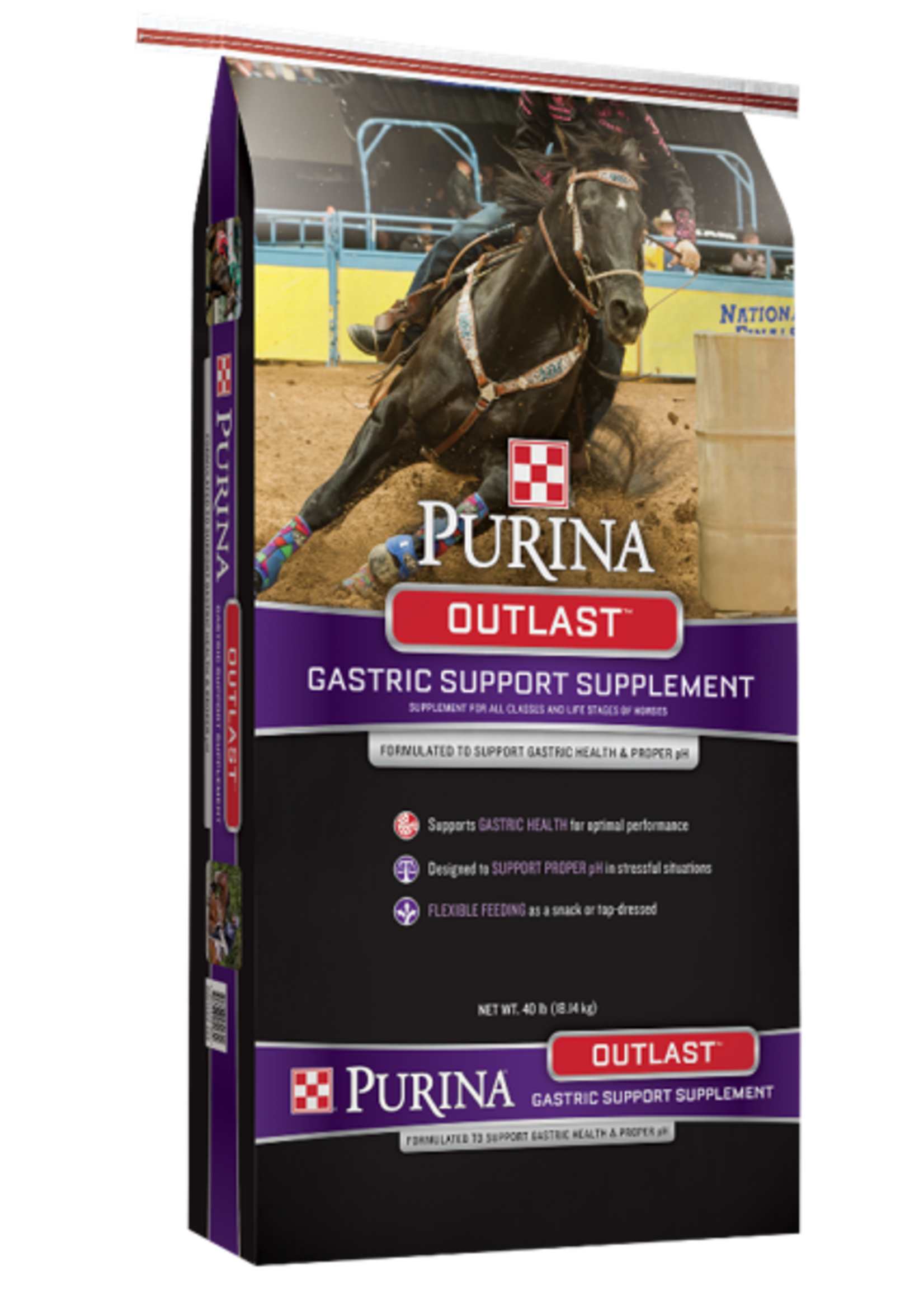 Purina Mills Purina Mills Outlast Gastric Support Horse Supplement Pellets - 40 lb