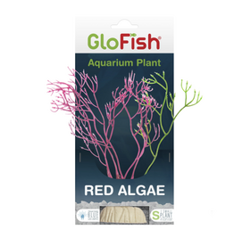GloFish GloFish Red Algae Plant Aquarium Décor - Red, Small