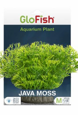 GloFish GloFish Java Moss Plant Aquarium Décor  Green Medium  Fluorescent Under Blue LED Light