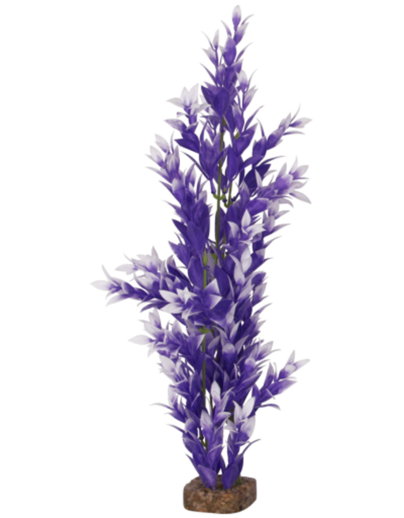 GloFish GloFish Plant Aquarium Décor  Purple and White Large  Fluorescent Under Blue LED Light
