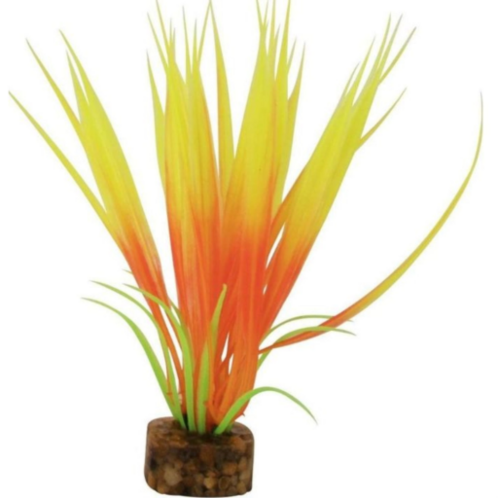 GloFish GloFish Plastic Aquarium Plant - Orange/Yellow Small