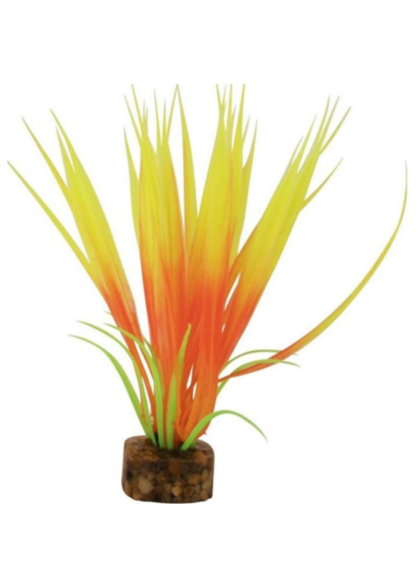 GloFish GloFish Plastic Aquarium Plant - Orange/Yellow Small