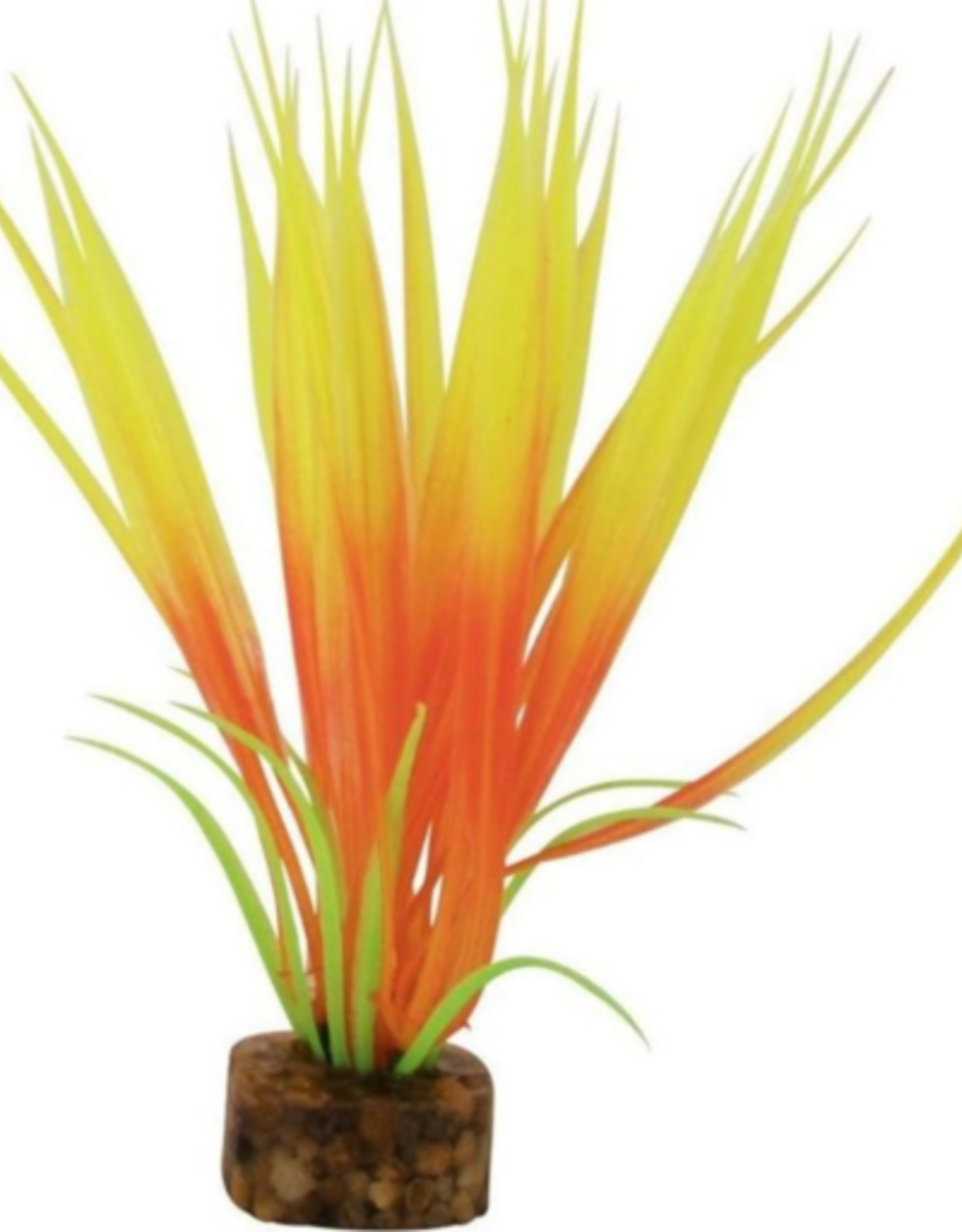 GloFish GloFish Plastic Aquarium Plant - Orange/Yellow Small