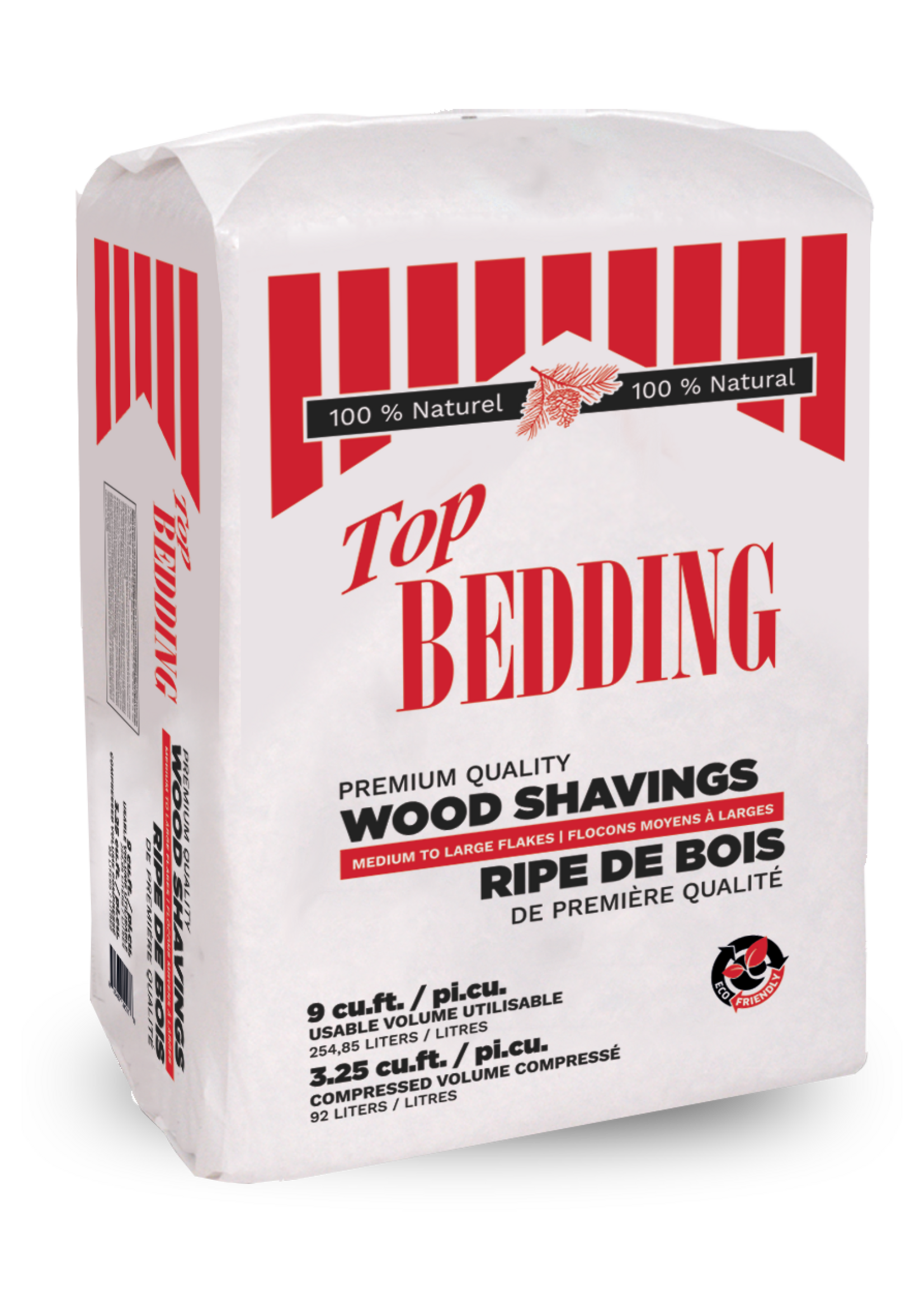 Top Bedding Top Bedding Pine Shavings - Red & White - 9 cu ft.