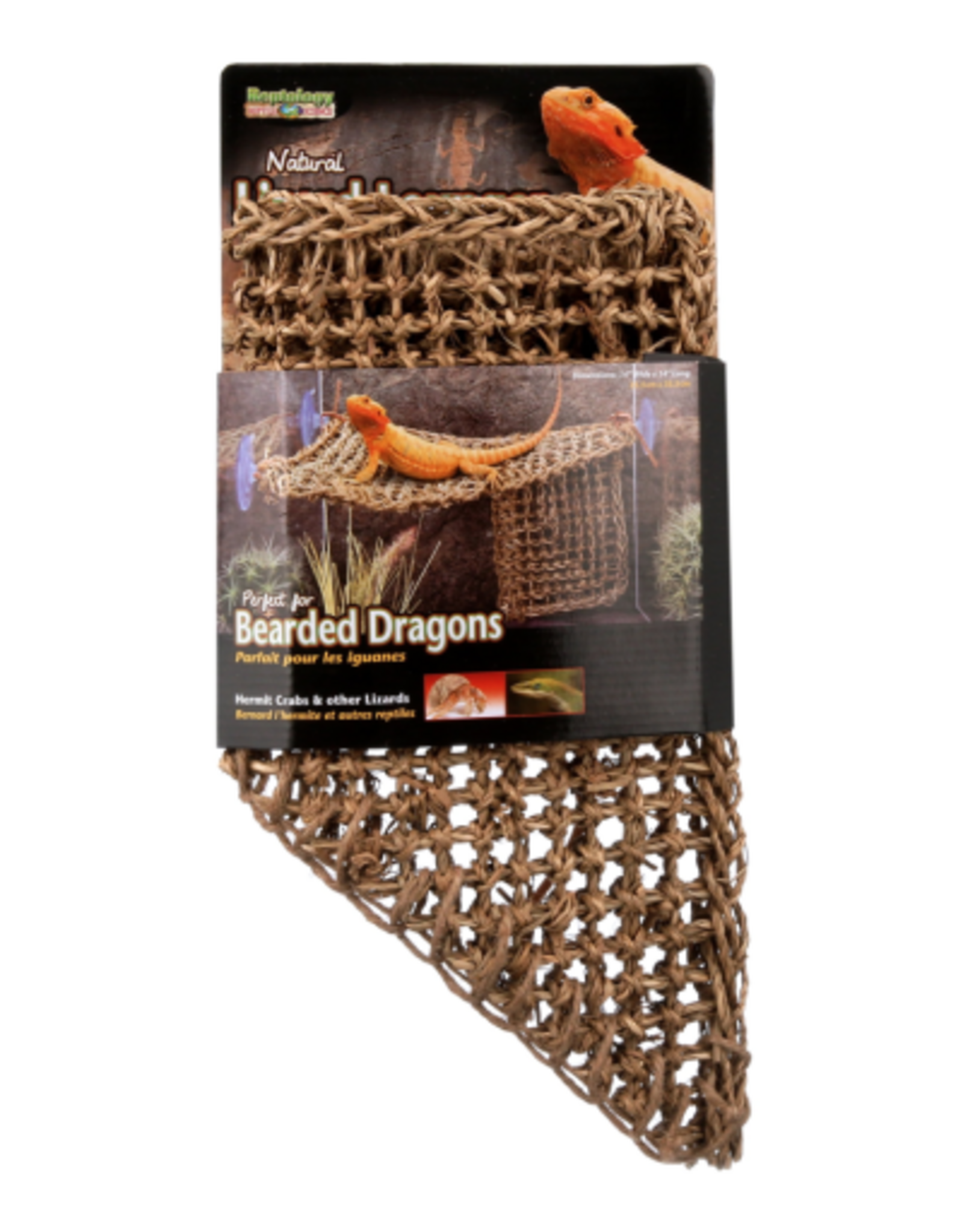 Penn-Plax Penn-Plax Reptology Lizard Lounger Corner Triangle – Large, Brown 17" X 10"