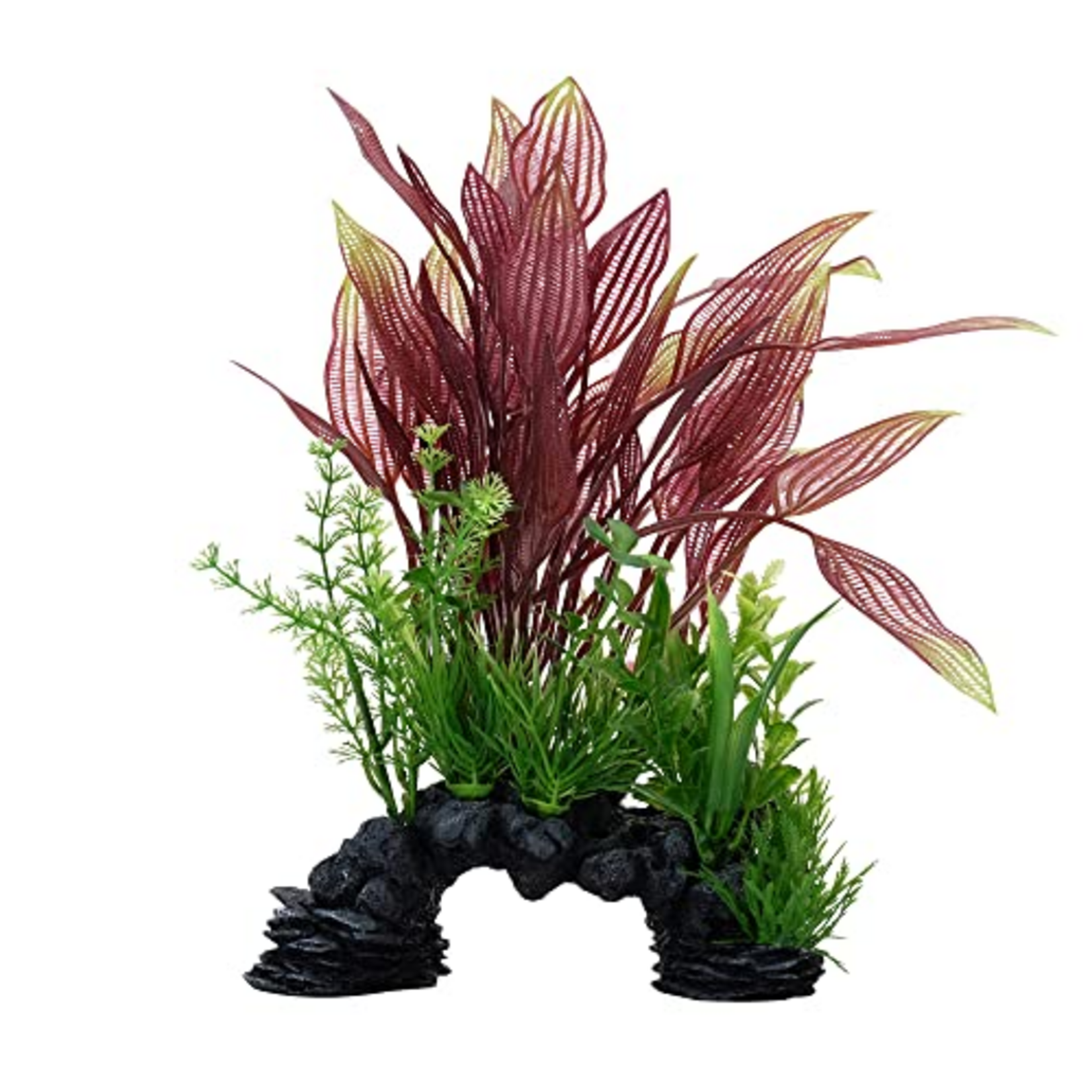 Fluval Aqualife Red Lace Plant Mix, Fish Aquarium Plant - 10"