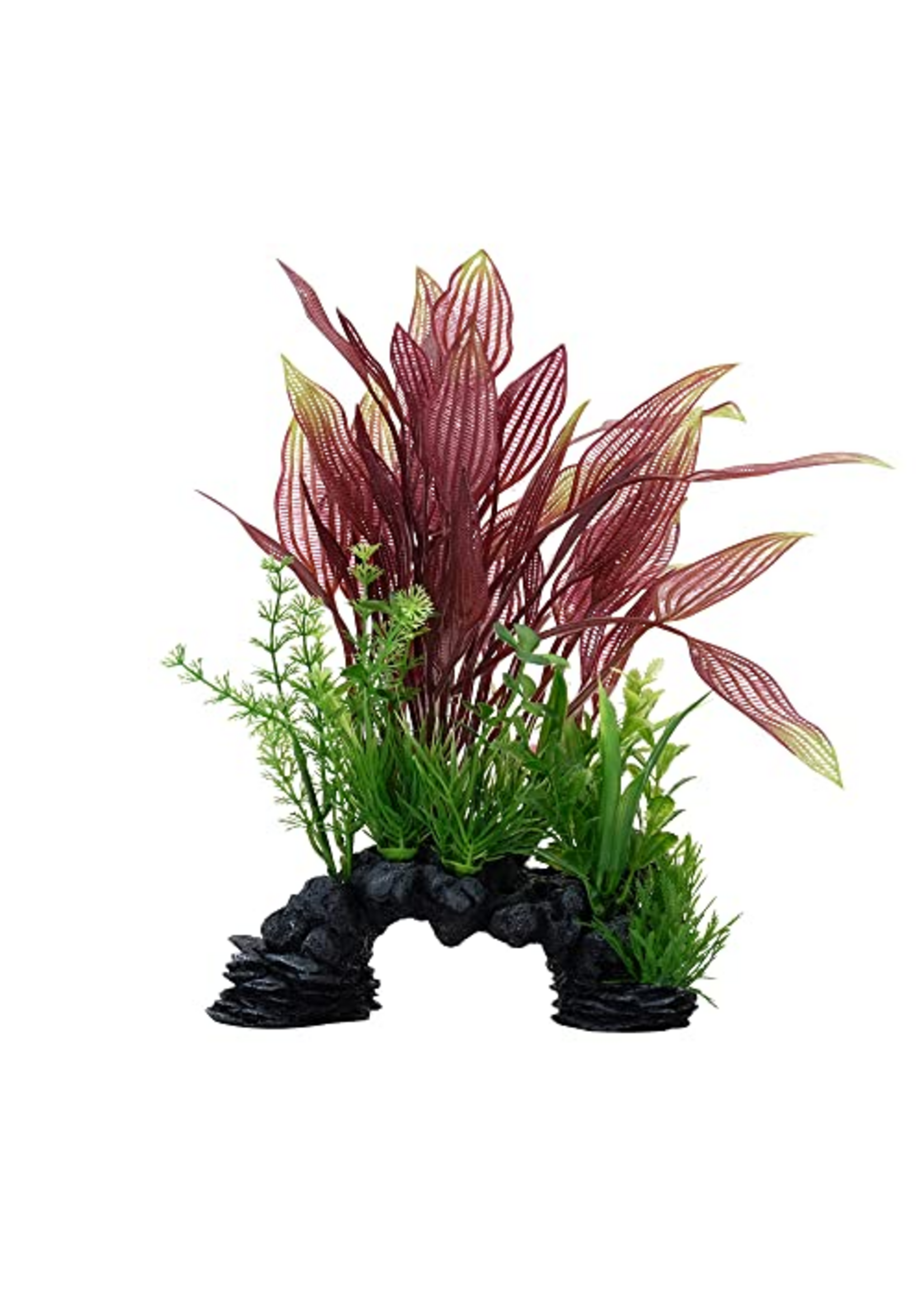 Fluval Aqualife Red Lace Plant Mix, Fish Aquarium Plant - 10"