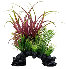 Fluval Aqualife Red Sagittarius Deco Scape, Fish Aquarium Plant - 10"