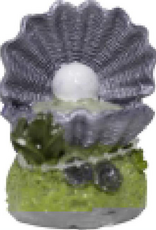 Blue Ribbon Exotic Environments Open Clam with Pearl - 1.75 x 1.75 x 2.25 in.