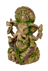 Blue Ribbon Exotic Environments Ganesa Statue with Moss Aquarium Ornament
