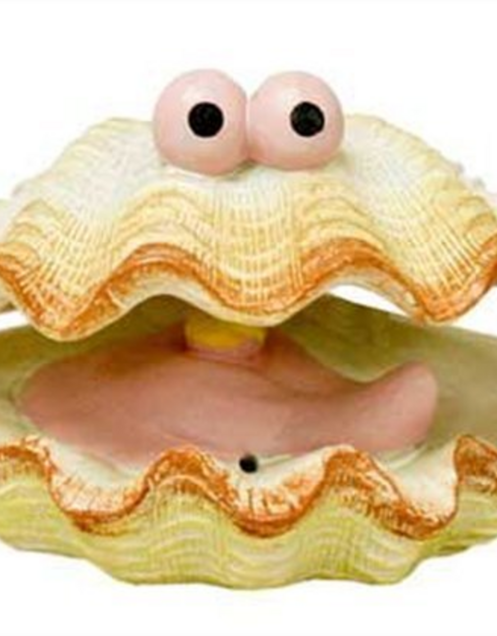 Blue Ribbon Exotic Environments Bubbling Action Clam Aquarium Ornament