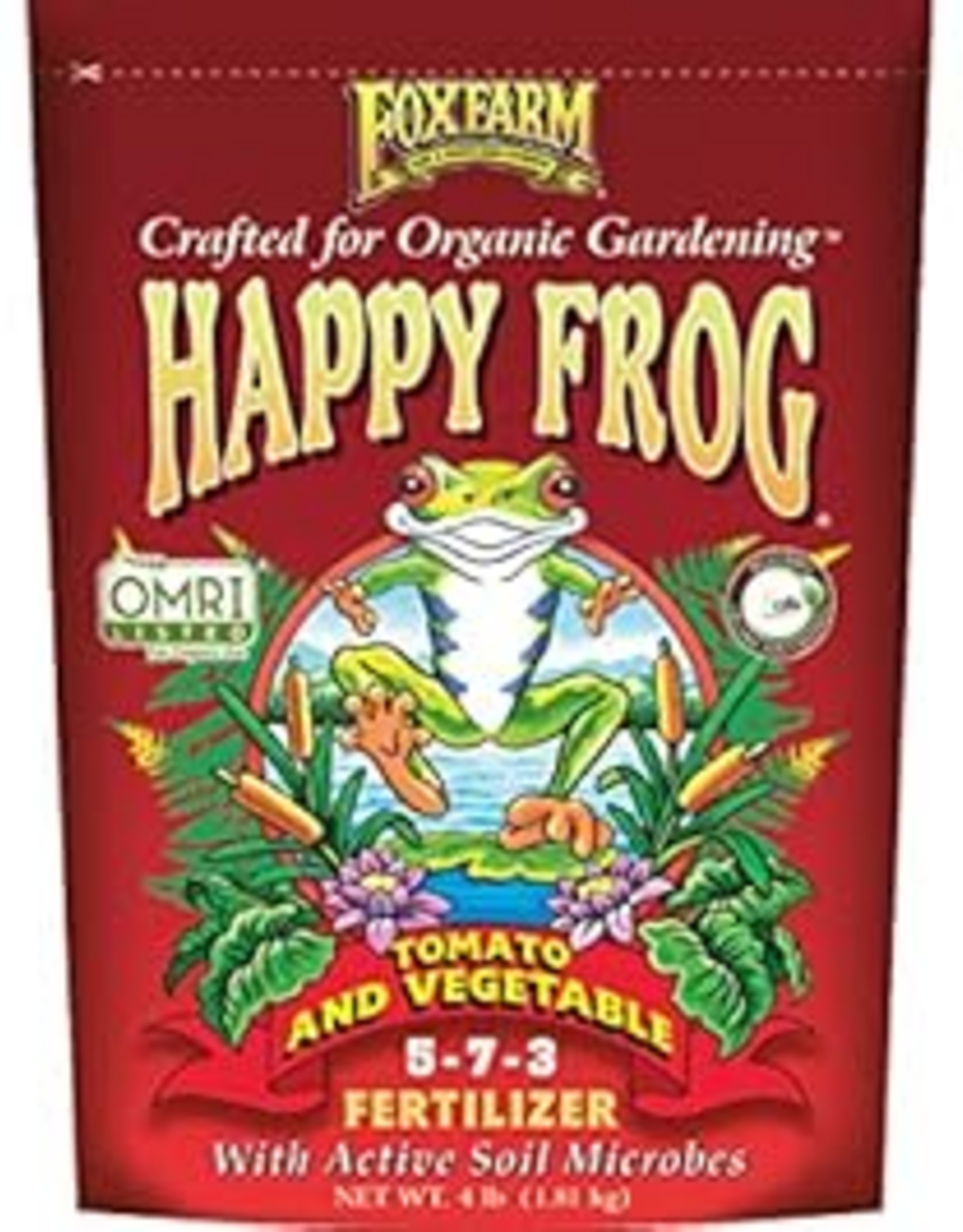 Foxfarm FOXFARM HAPPY FROG TOMATO AND VEGETABLE FERTILIZER 5-7-3 4LBS