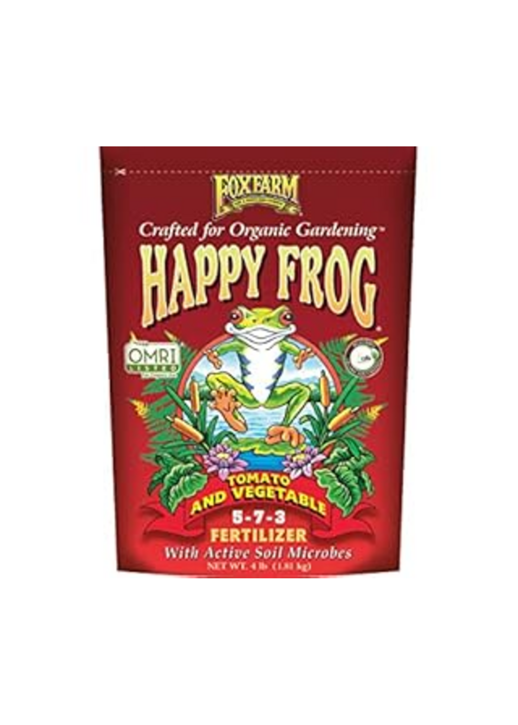 Foxfarm FOXFARM HAPPY FROG TOMATO AND VEGETABLE FERTILIZER 5-7-3 4LBS
