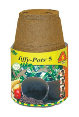 Jiffy Jiffy Peat Pot Round 5" - 6 pack