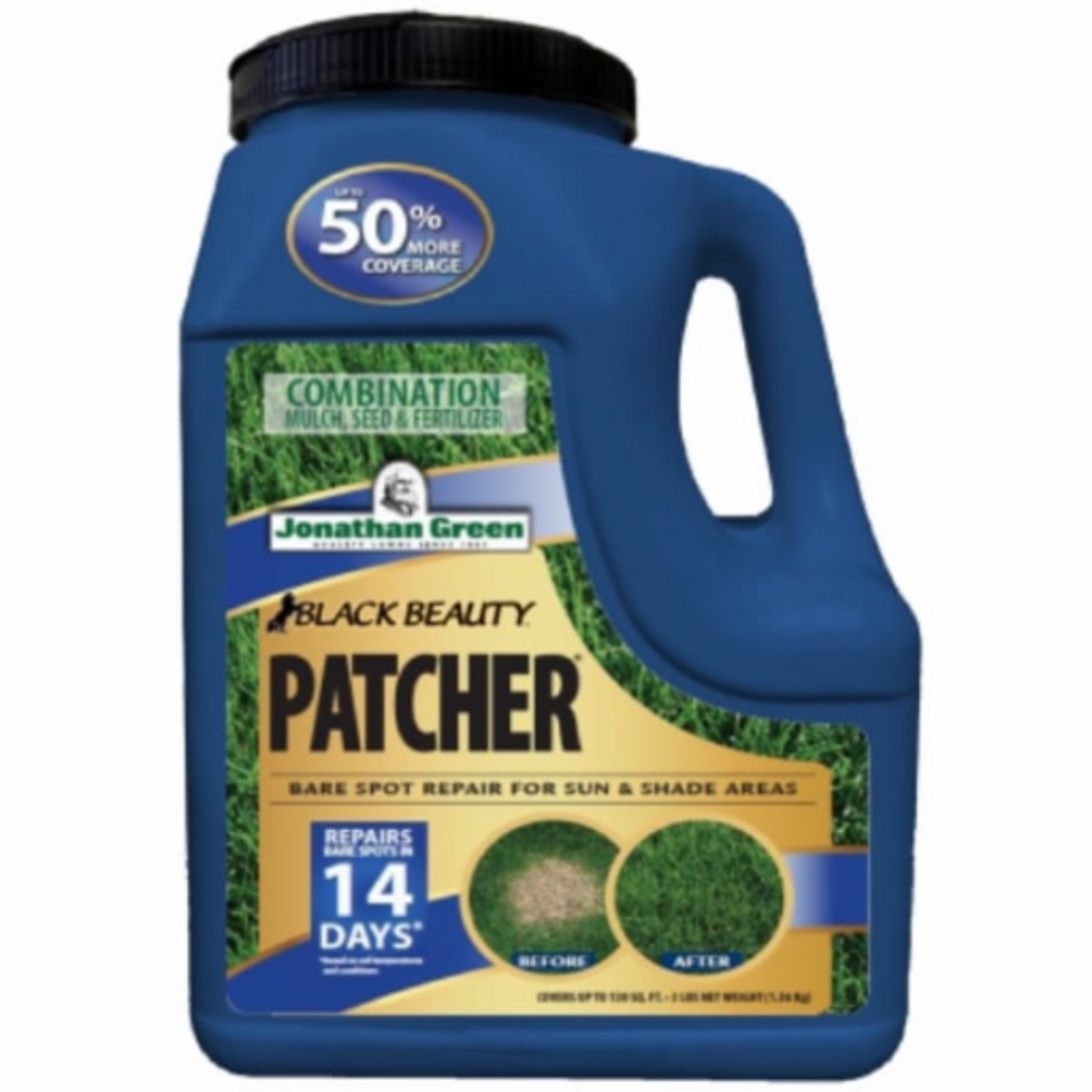 Jonathan Green Jonathan Green Black Beauty Patcher Combination Mulch Seed & Fertilizer - 3 lb, 130 Sq Ft