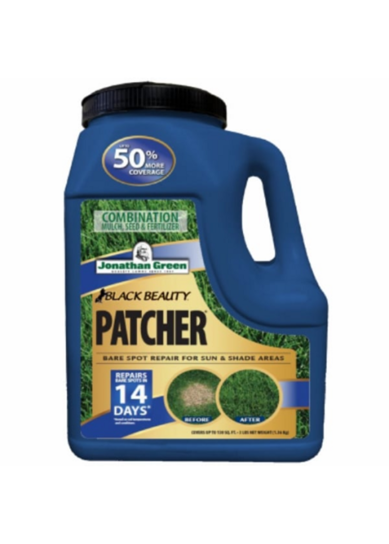 Jonathan Green Jonathan Green Black Beauty Patcher Combination Mulch Seed & Fertilizer - 3 lb, 130 Sq Ft