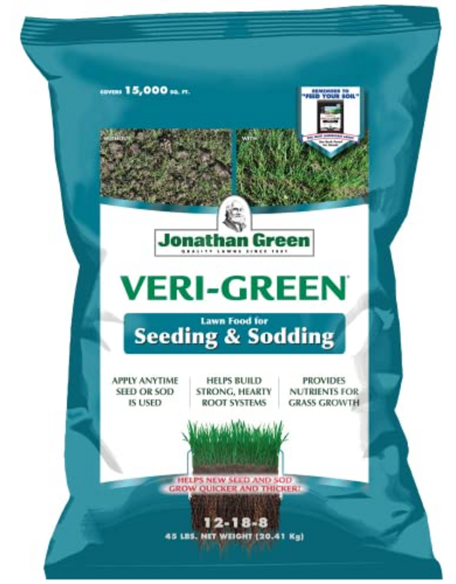 Jonathan Green Jonathan Green Veri-Green Starter Lawn Seeding & Sodding Fertilizer - 15,000 Sq. Ft