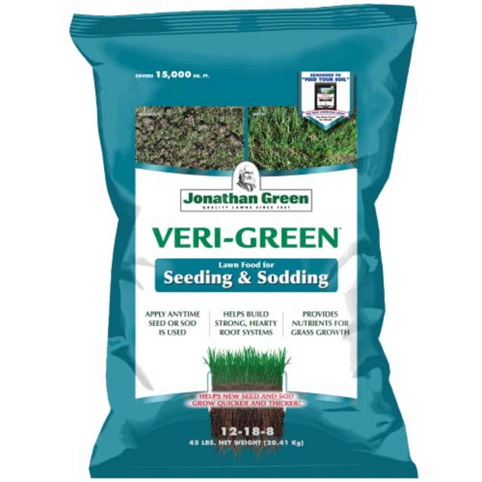 Jonathan Green Jonathan Green Veri-Green Starter Lawn Seeding & Sodding Fertilizer - 15,000 Sq. Ft