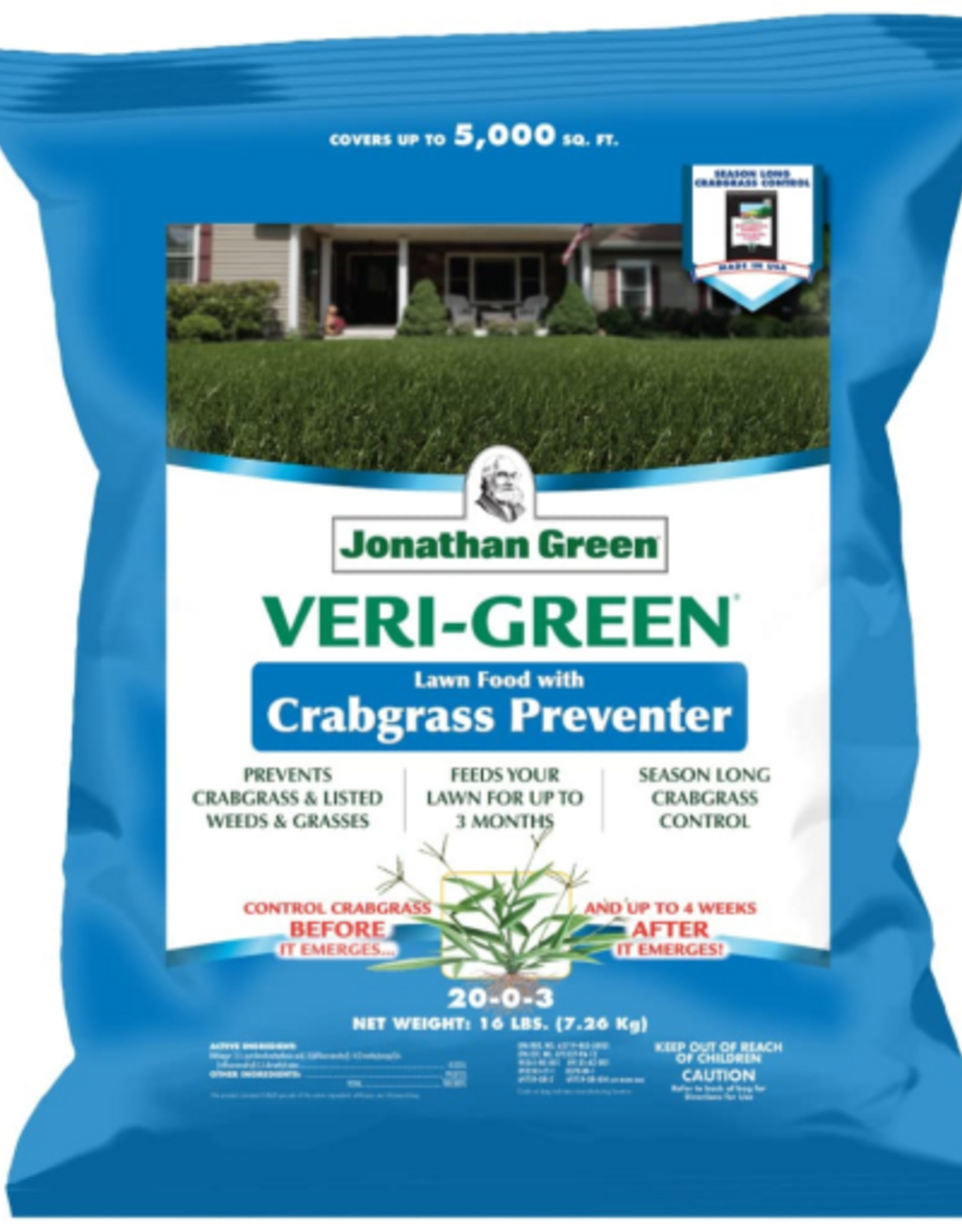 Jonathan Green Jonathan Green Veri-Green Lawn Food with Crabgrass Preventer - 5,000 sq ft