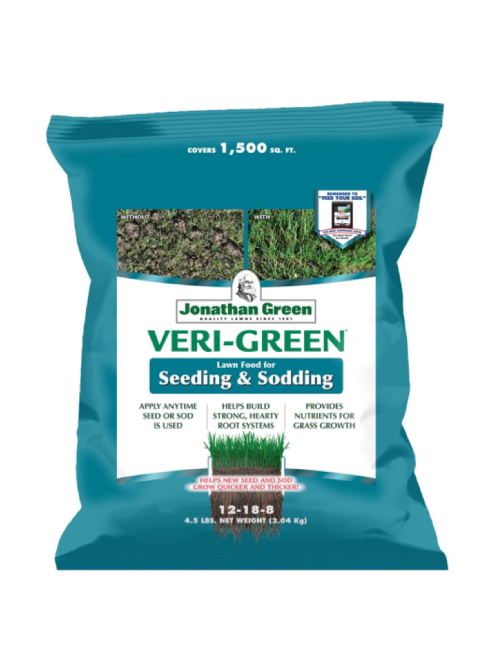 Jonathan Green Jonathan Green Veri-Green Lawn Food for Seeding & Sodding - 1,500 sq ft, 4.5lb