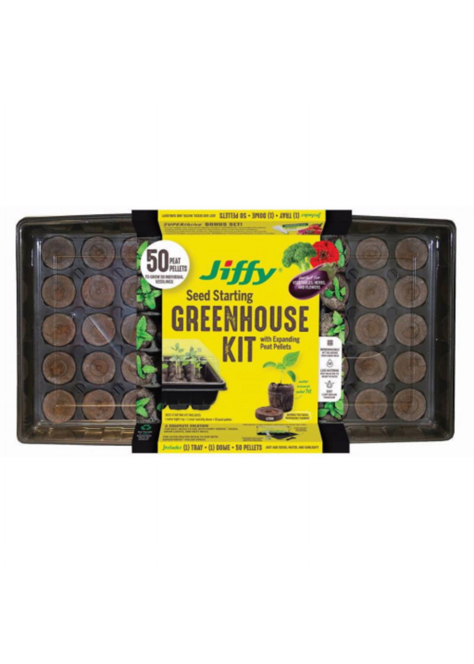 Jiffy Jiffy 50 Cells 11 in. W X 22 in. L Seed Starting Kit 1 pk