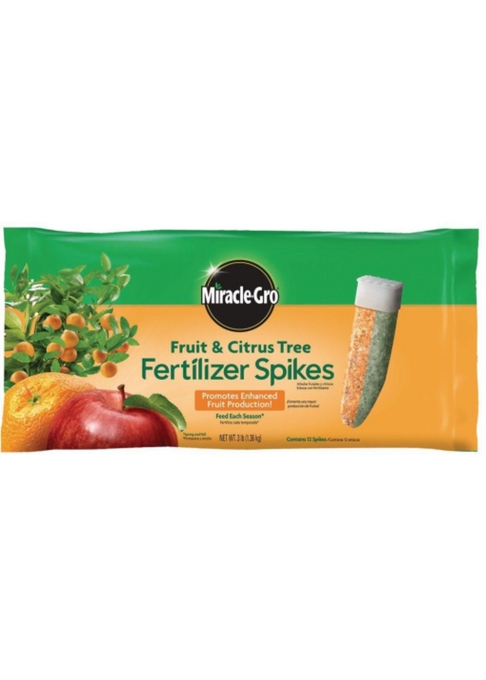 Miracle-Gro Miracle-Gro Fruit & Citrus Fertilizer Spikes - 3 lbs, 12 Spikes per Pack
