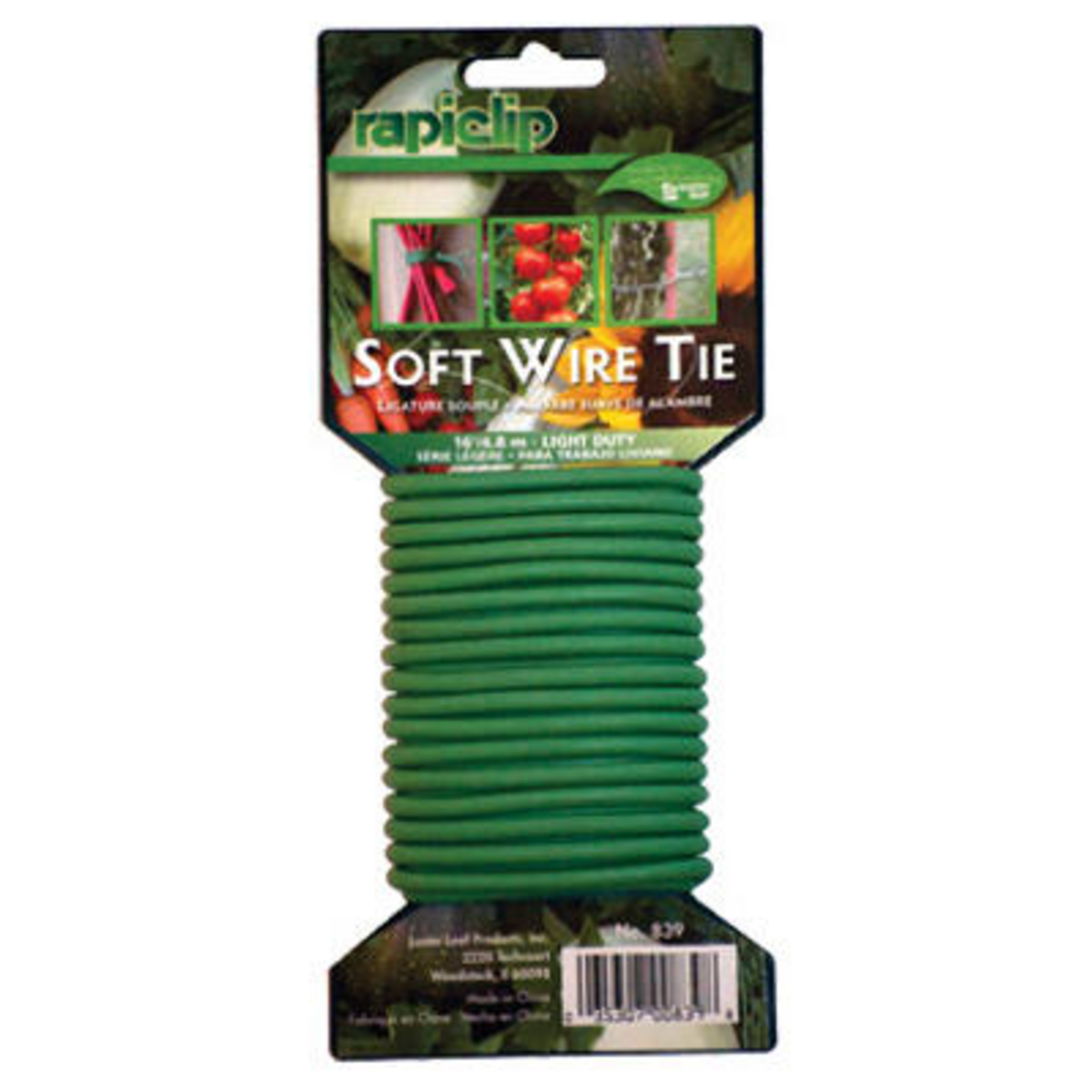 Luster Leaf Rapiclip Vinyl Stretch Plant Wire Tie, Green - 16 ft