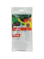 Luster Leaf Rapiclip 6 in. H X 1.5 in. W X 2.25 in. D White Plastic Plant T-Labels - 10 Pack