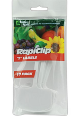Luster Leaf Rapiclip 6 in. H X 1.5 in. W X 2.25 in. D White Plastic Plant T-Labels - 10 Pack