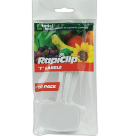Luster Leaf Rapiclip 6 in. H X 1.5 in. W X 2.25 in. D White Plastic Plant T-Labels - 10 Pack