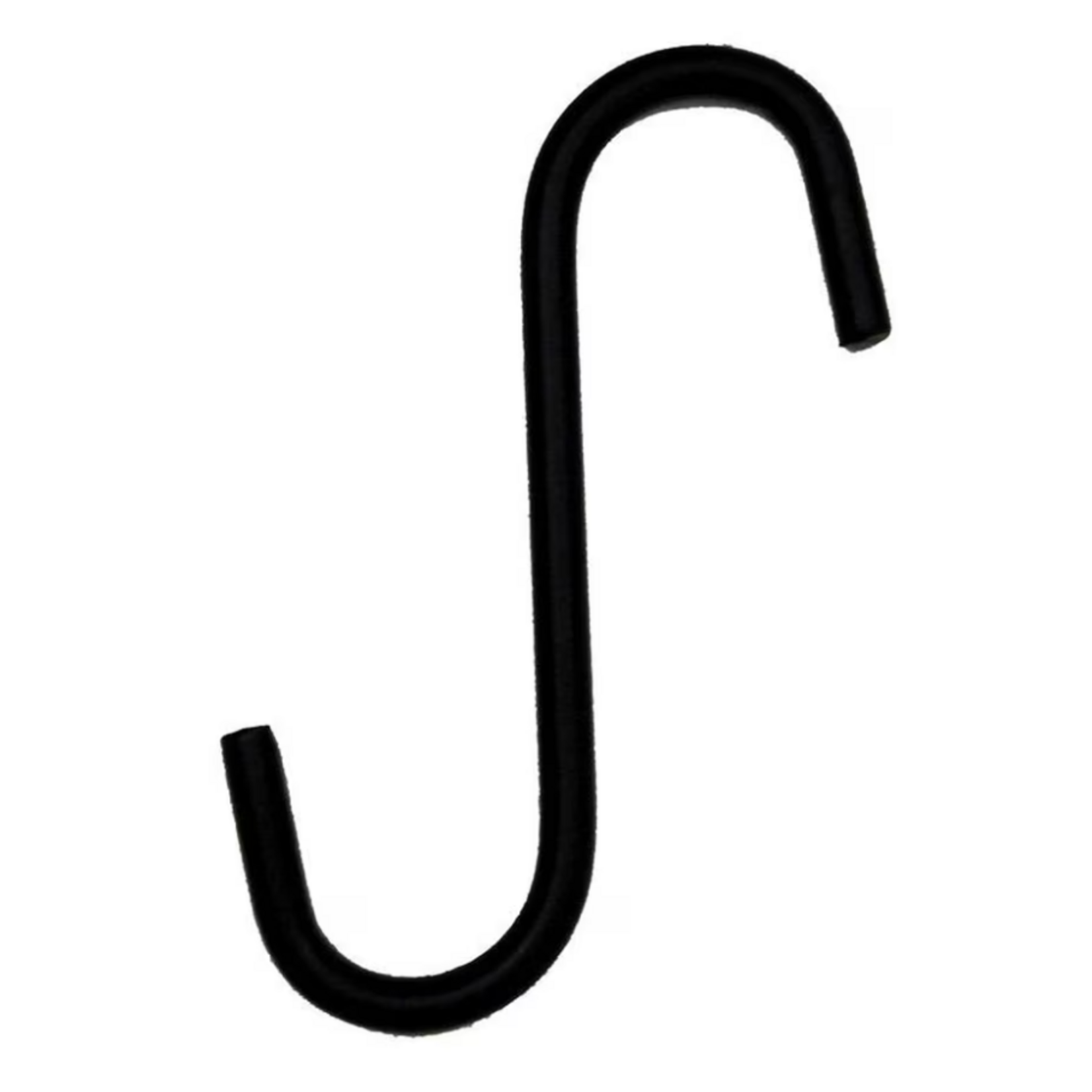 The Hookery Hookery Powder Coated Metal Extension S Hook - Black, 4-Inch