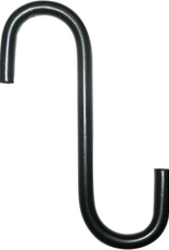 The Hookery Hookery Powder Coated Metal Extension S Hook  Black  4-Inch