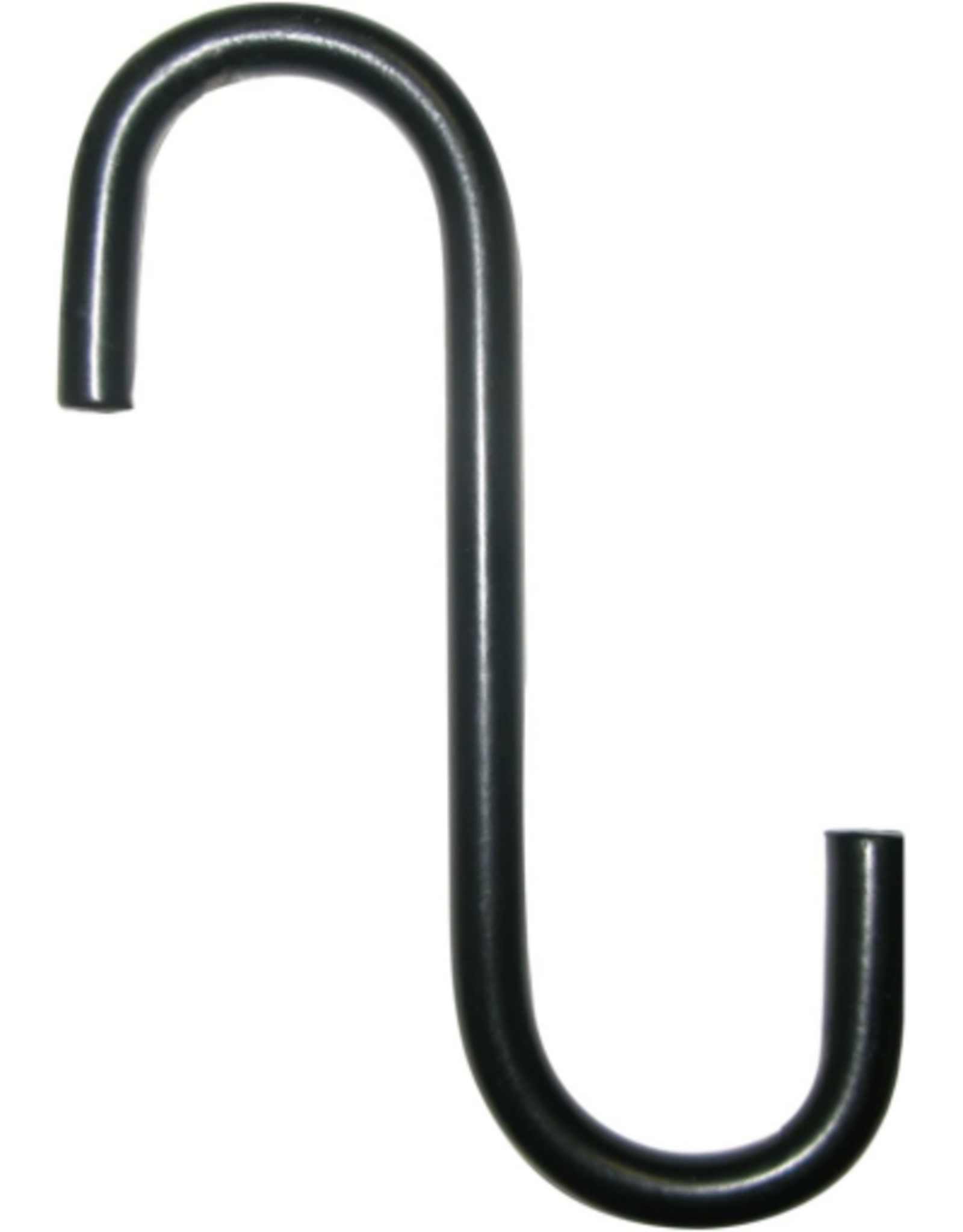 The Hookery Hookery Powder Coated Metal Extension S Hook  Black  4-Inch