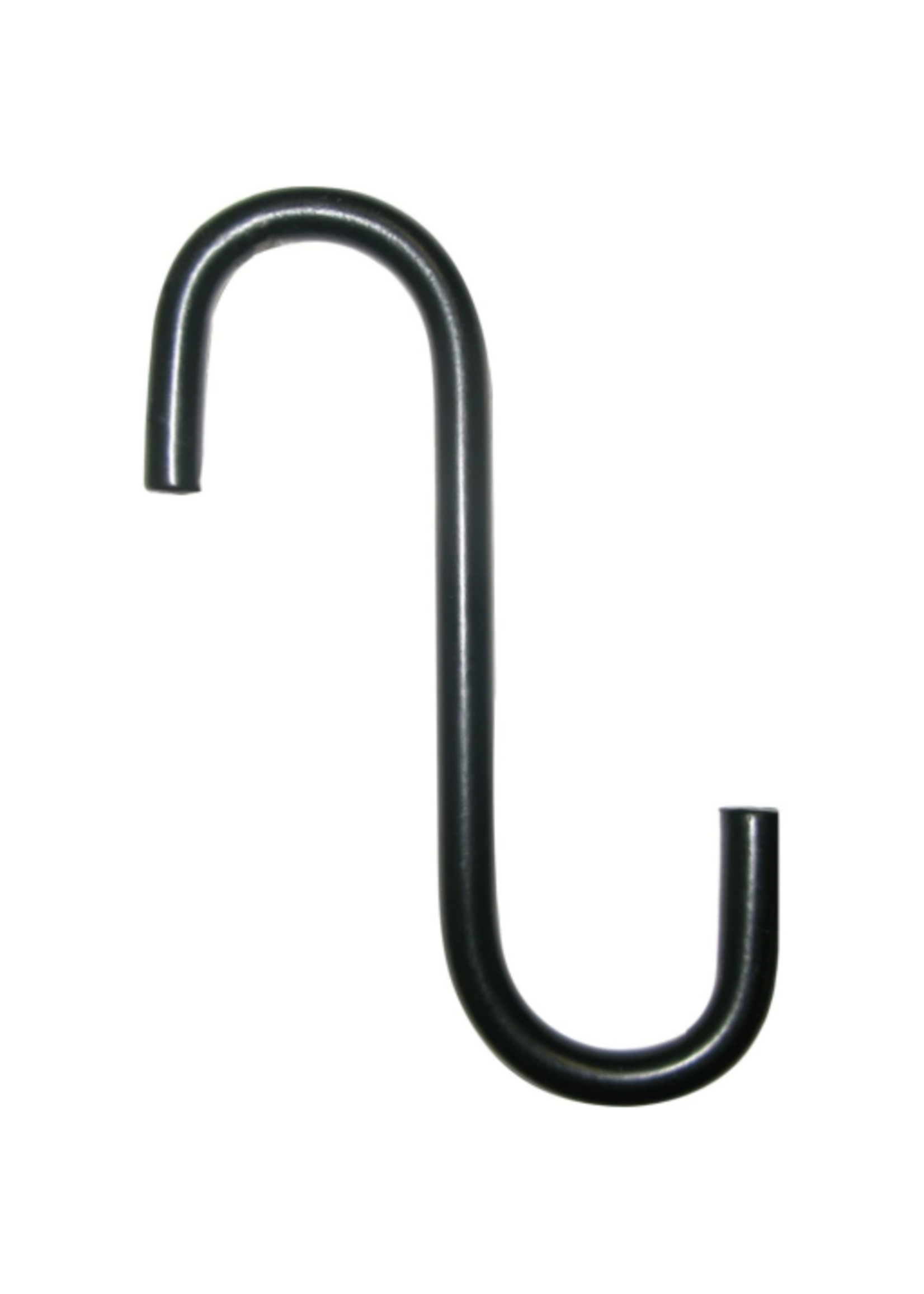 The Hookery Hookery Powder Coated Metal Extension S Hook - Black, 4-Inch