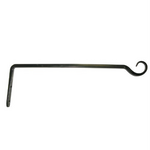 The Hookery Hookery Straight Wrought Iron Hanger 15"