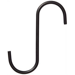The Hookery Hookery Metal S Extension Hook  Black 6” with 1” opening