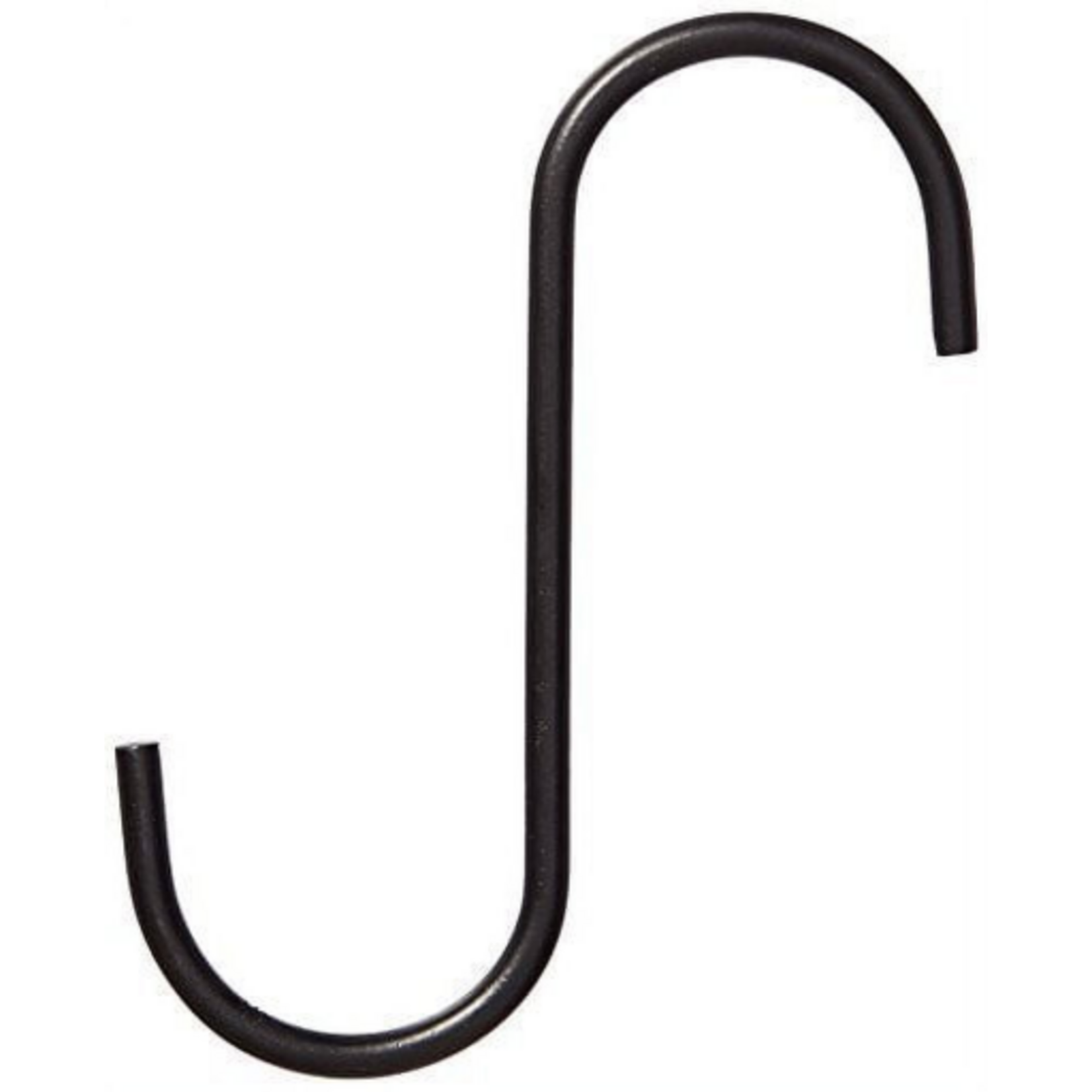 The Hookery Hookery Metal S Extension Hook  Black 6” with 1” opening