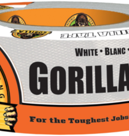 Gorilla Gorilla Double Thick Adhesive White Tape - 1.88 IN X 30 YD