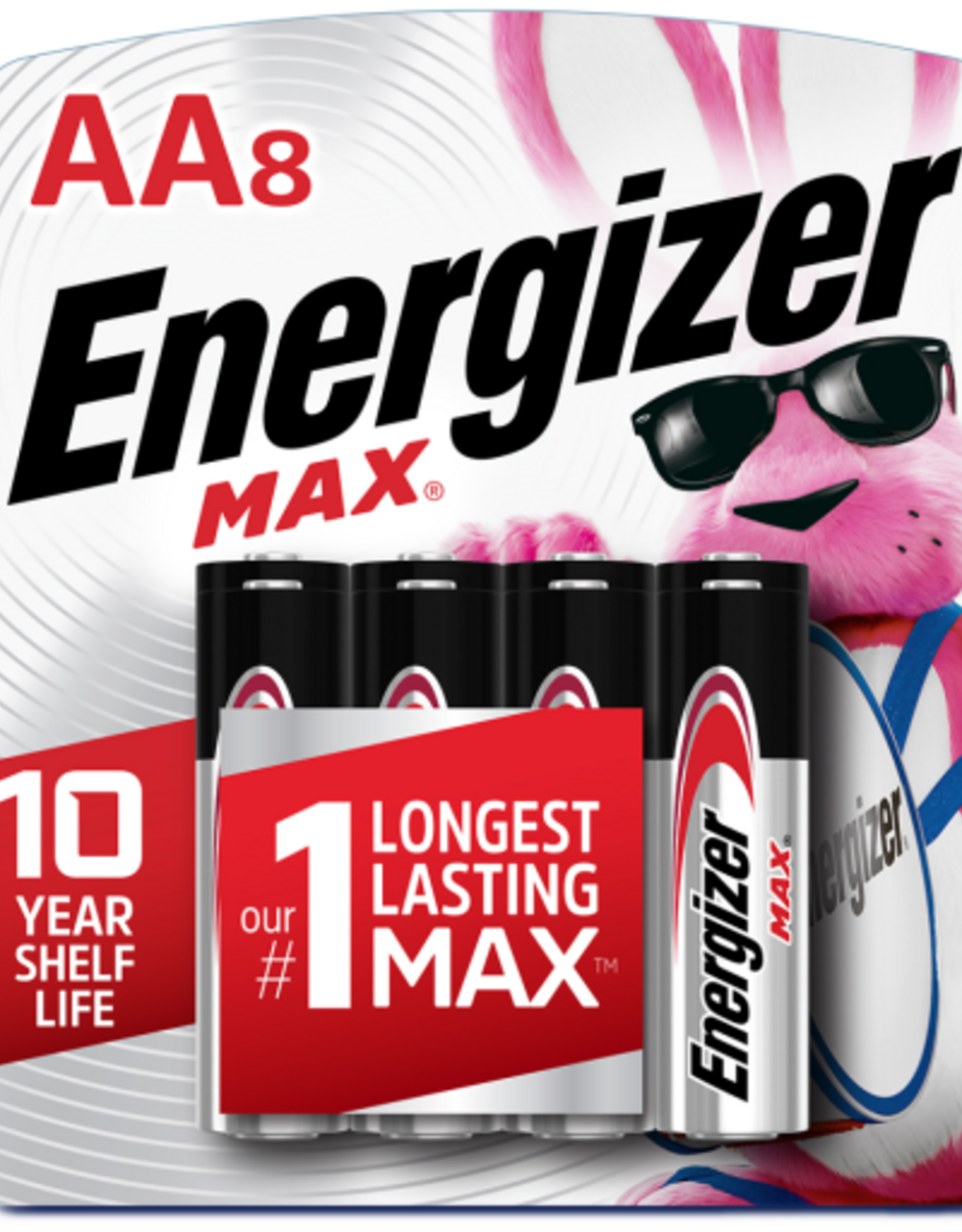 Energizer - MAX AA Batteries (8 Pack), Double A Alkaline Batteries