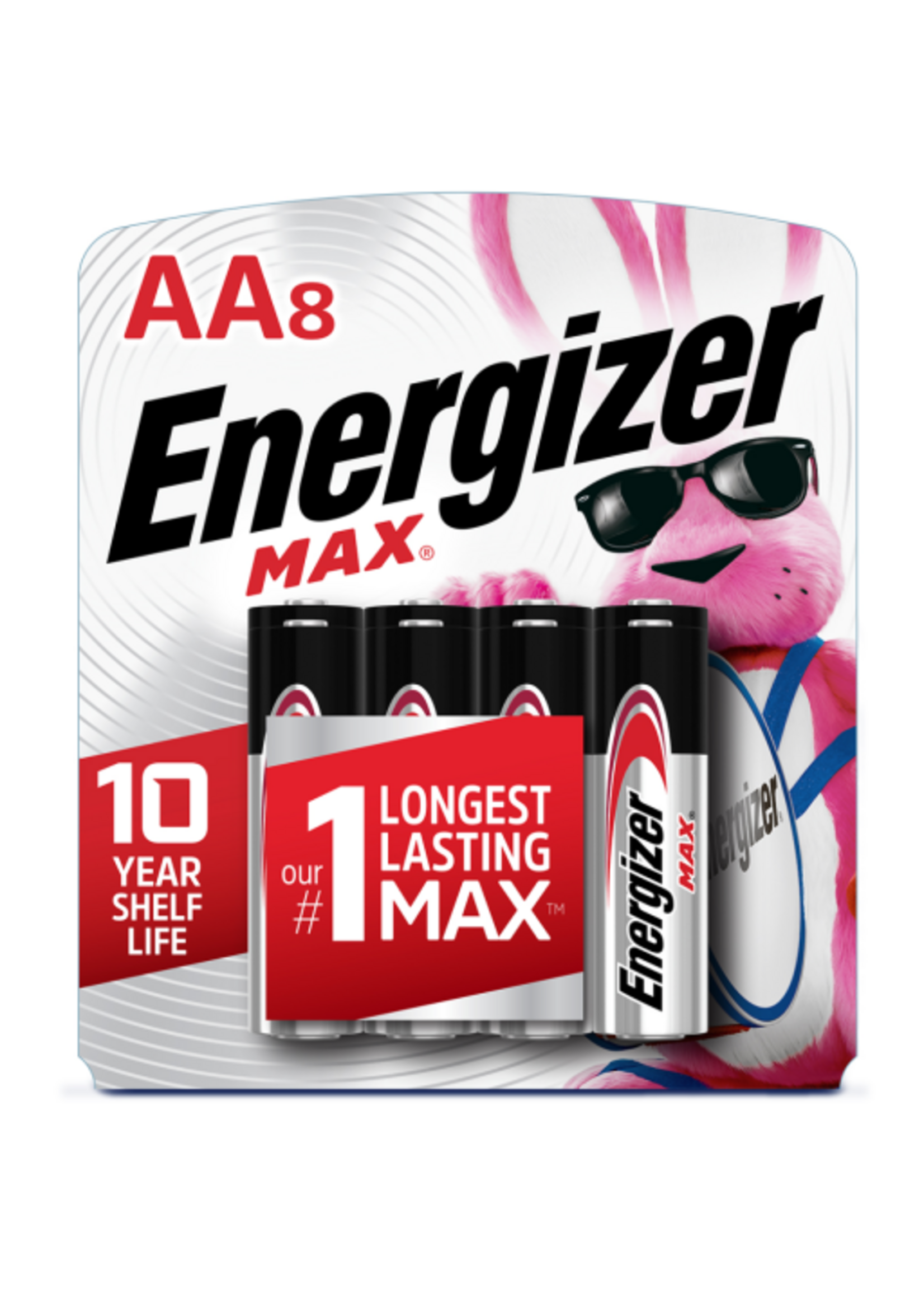 Energizer - MAX AA Batteries (8 Pack), Double A Alkaline Batteries
