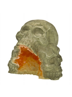Blue Ribbon Exotic Environments Skull Mountain Geode Stone Aquarium Ornament pd