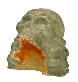 Blue Ribbon Exotic Environments Skull Mountain Geode Stone Aquarium Ornament