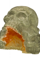 Blue Ribbon Exotic Environments Skull Mountain Geode Stone Aquarium Ornament
