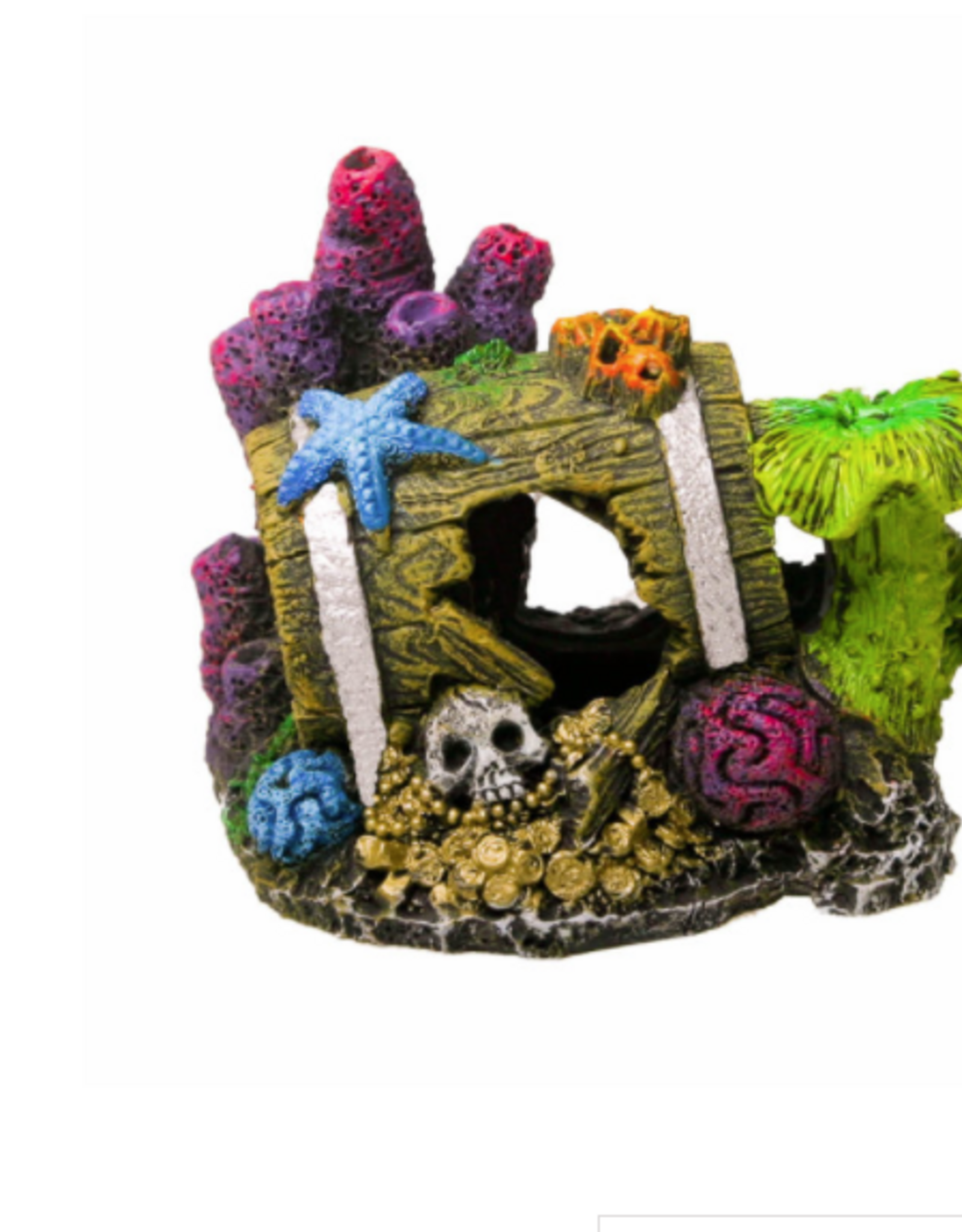 Blue Ribbon Exotic Environments Lost Barrel Treasure - 3.5 x 2.5 x 2.75 in.