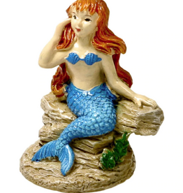 Blue Ribbon Exotic Environments Poised Mermaid Aquarium Ornament 2 L x 1.5 W x 2.5 H