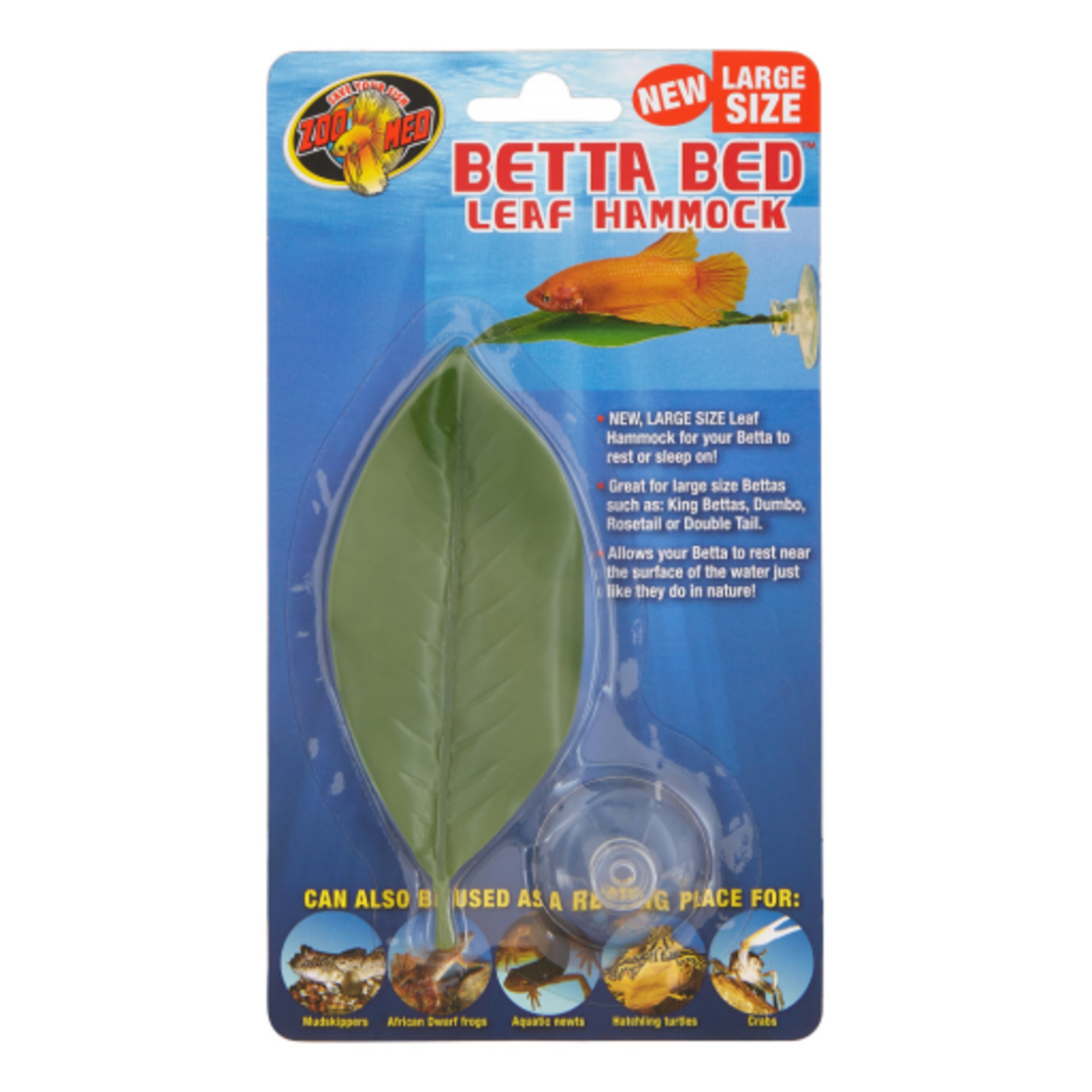 Zoo Med Zoo Med Betta Bed Leaf Hammock Green Large
