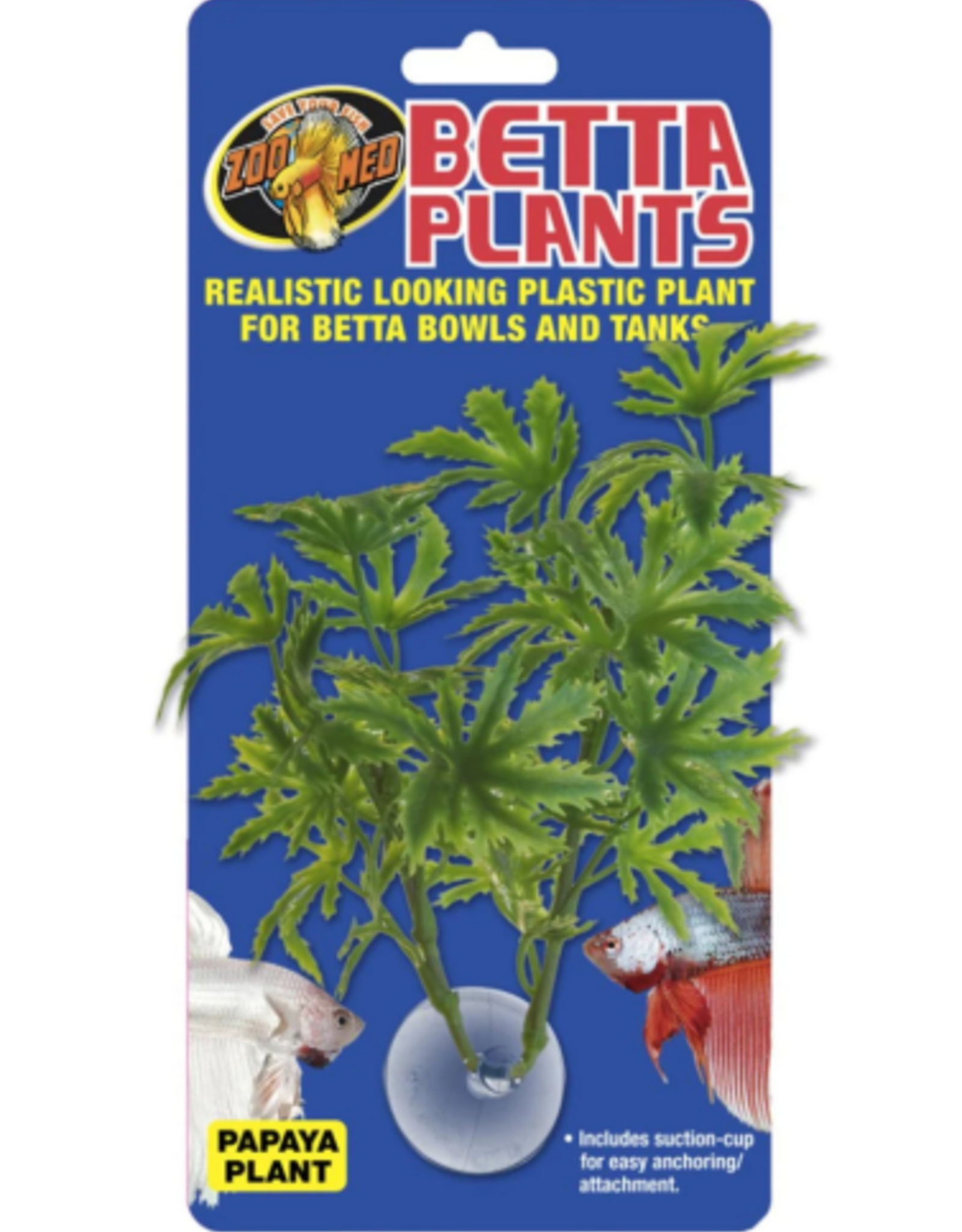 Zoo Med Zoo Med Papaya Betta Plant - 4 Count, Assorted Colors
