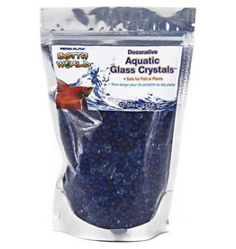 Penn-Plax Penn-Plax Decorative Aquatic Blue Glass Crystals Gravel Sand - Blue, 12.5 OZ