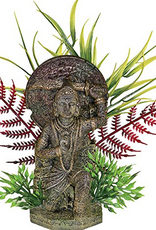 Blue Ribbon Exotic Environments Buddha Warrior with Plants Small