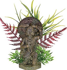 Blue Ribbon Exotic Environments Buddha Warrior with Plants Small